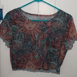 Graphic Crop Top